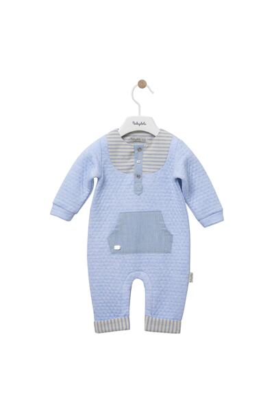 Babydola Erkek Bebek Cepli Düğmeli Tulum