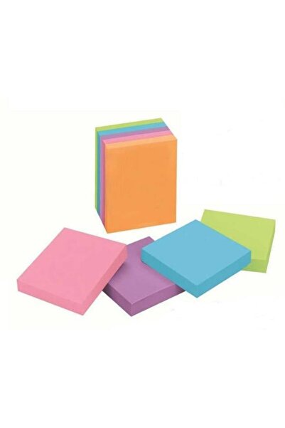 abnturk 76x76 Yapışkanlı Notluk Renkli Blok