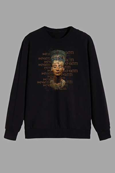 perseusshopping Μυθολογία Αρχαία Αιγυπτιακή Βασίλισσα Νεφερτίτη με τύπωμα Μαύ...