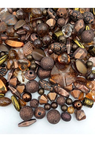 Hedef Bijuteri Bileklik,kolye,anahtarlık,takı Yapımı Için Kahverengi Tonların...