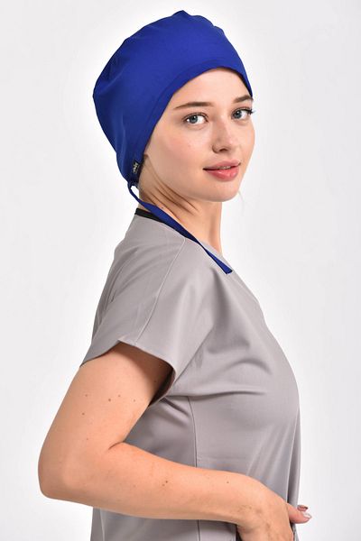 Owlet Medikal Lycra Saks Blue Surgical Cap