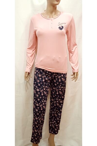 Mefa Pijama Fursim Boutique Γυναικείο Σετ Πιτζάμες με 3 Κουμπιά, Ανοιχτό Ροζ,...