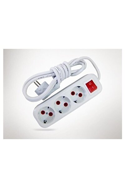 Genel Markalar 7 Metre Kablolu Topraklı Üçlü 3 Lü Grup Priz Seyyar Uzatma Ara...
