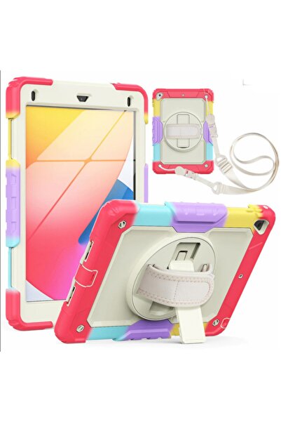 UnDePlus Apple Ipad Pro 9.7" Kılıf Renkli Strap Zırh Case A1673 A1674 A1675