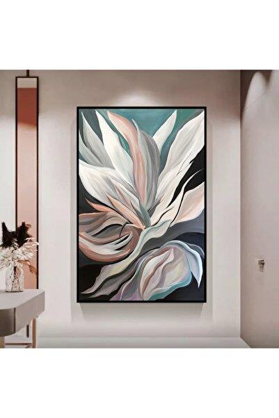 Markazip Siyah Metal Çerçeveli Kanvas Tablo 70x100 cm Lk558-k-s