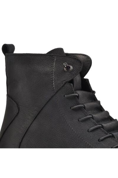 Hammer Jack 102 17945 Μαύρες ανδρικές μπότες από γνήσιο δέρμα