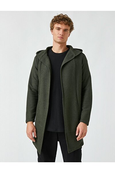 Koton Hooded Long Cardigan