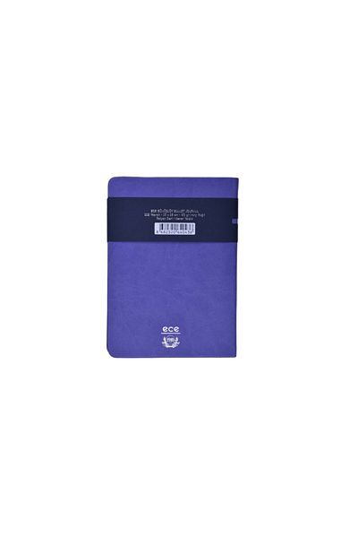 Ece Ajanda Ece Notebook - Silver 13X18 - Unlined Lilac