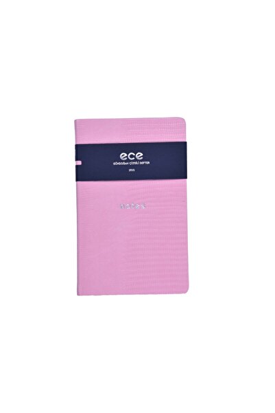 Ece Ajanda Ece Defter - Gündoğan 13x21 - Çizgili Pembe