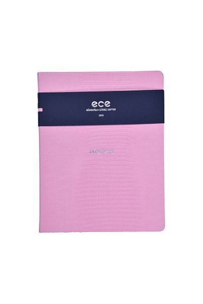 Ece Ajanda Ece Notebook - Gundogan 18X24 - Striped Pink