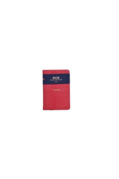Ece Ajanda Ece Notebook - Gundogan 9X13.5 - Striped Red