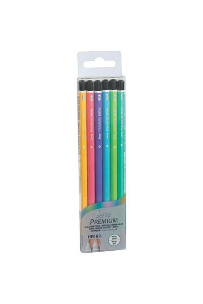 Serve Premium Pencil Pastel - Sv-Kkd6Pskrp Set of 6