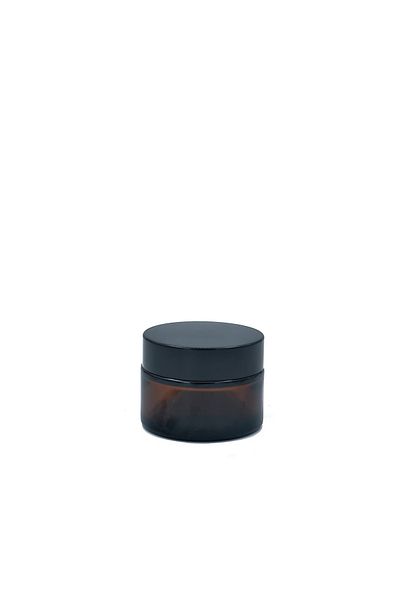 parlakcam Amber Brown 30ml Glass Cream Jar