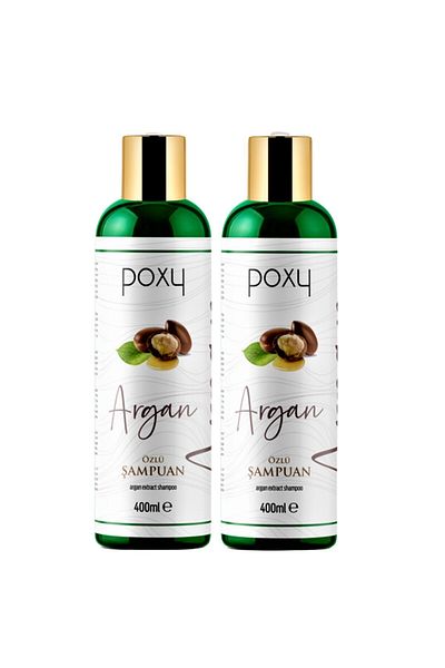Poxy Argan Extract Shampoo 400 Ml - All Hair X 2 Pieces