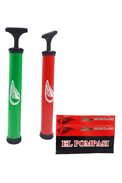 İtalyano Mini pompă de mână pentru umflat mingi 1 bucată Ka-704 Verde