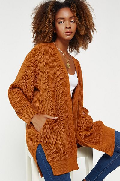 Hopoi Cardigan largi de buzunar pentru femei Cck4321