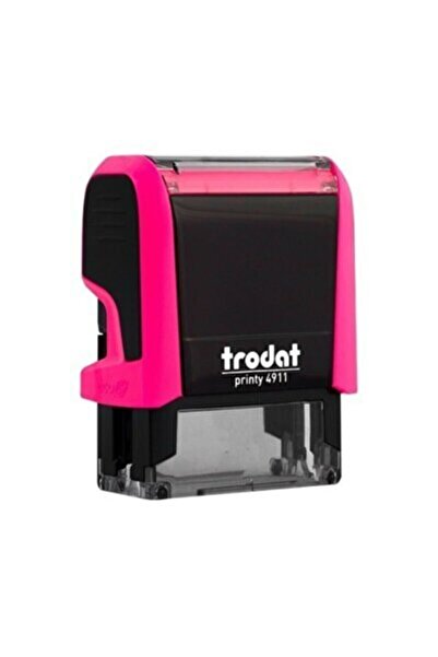 Trodat ختم قياسي أوتوماتيكي مقاس 38 × 14 سم باللون الوردي اللباد الأزرق 4911