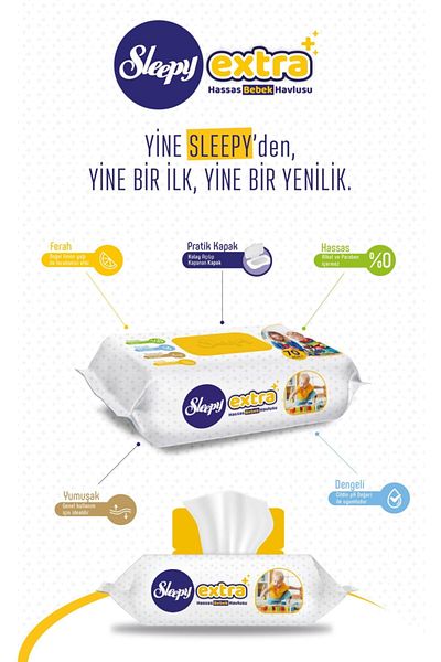 Sleepy Extra Sensitive Wet Towels 70 Pieces 6 Pack 6X70 420 Sheets
