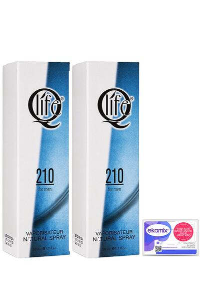 Qlife Qlife Erkek Parfümü No:210 50cc 2li Set