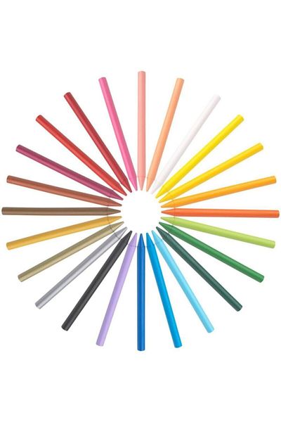 Bic Kids Plastidecor Erasable Pastel 24 Colors That Does Not Dirt Your Hands 8297721