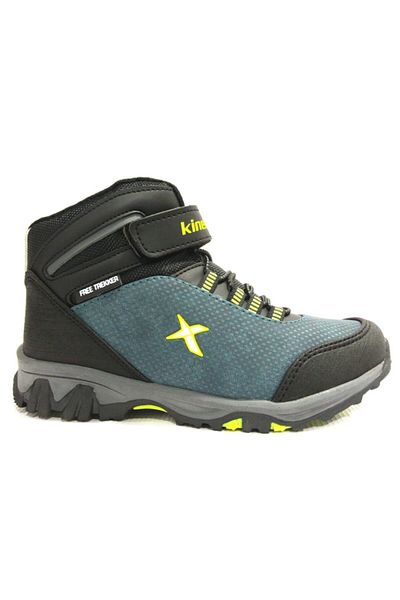 Kinetix Petrol Yellow Velcro Outdoor Children's Boots