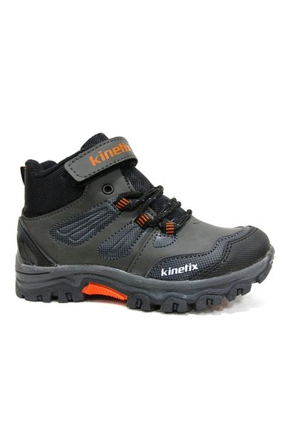 Kinetix Gray Orange Velcro Children's Boots