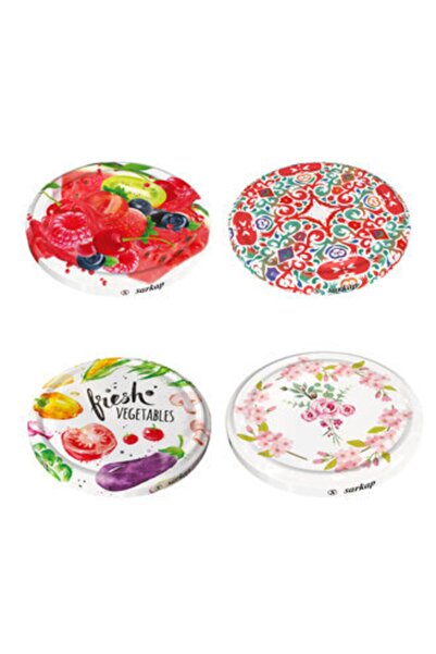 Sarkap Hijyenik Paketli 10 Adet Kavanoz Kapağı Karışık Desen Gönderimli