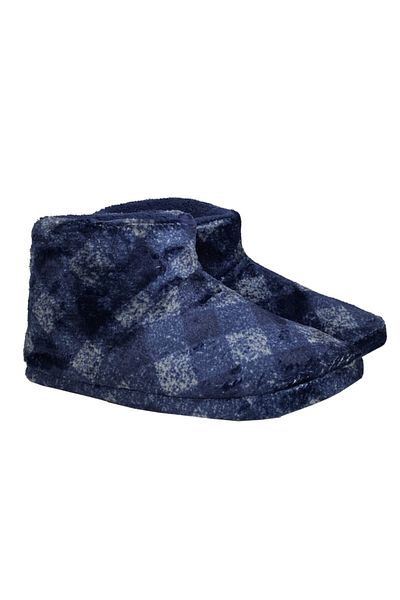 RedPlay Eb314 Μεγάλες καρό ανδρικές παντόφλες Home Boots Home Shoes