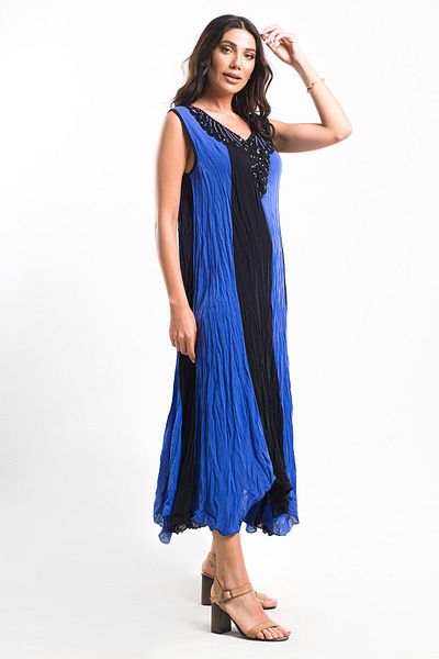Sosyete Kaplumbağa Strappy V-collar Asymmetrical Dress