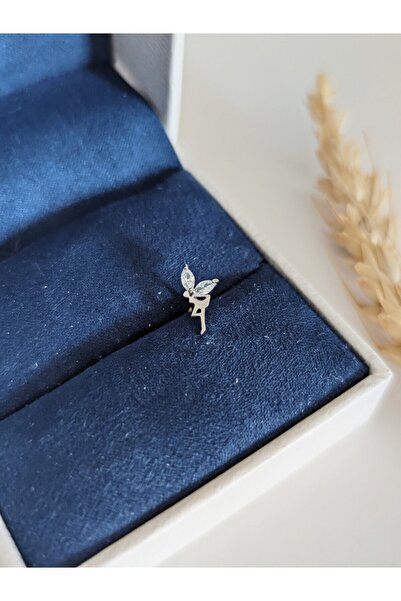 SU PERİSİ TAKI BİJUTERİ Cerrahi Çelik Gümüş Zirkon Taşlı Su Perisi Piercing , Tragus