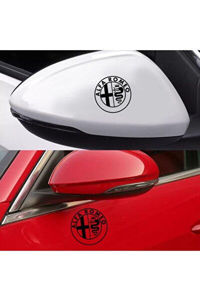 yılmazetic Alfa Romeo Logo Oto Sticker Ayna Tampon Araba Etiket Süper 2 Adet ...