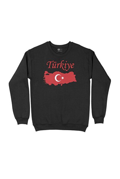 Cix سترة سوداء عليها خريطة تركيا وعلمها