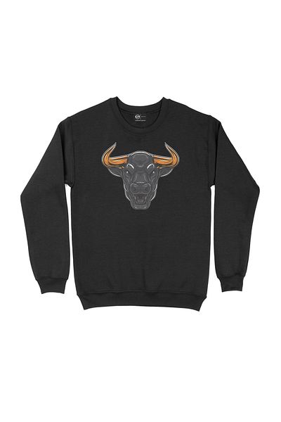 Cix Μαύρο φούτερ Angry Bull