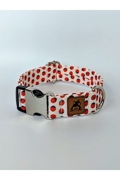 UTDpet طوق الكلب Ladybug Midlite