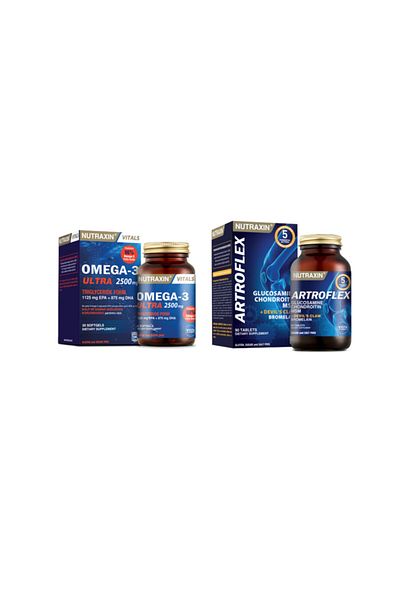 Nutraxin Omega-3 Ultra 2500 Mg - 30 Soft Capsules and Artroflex 90 Tablets