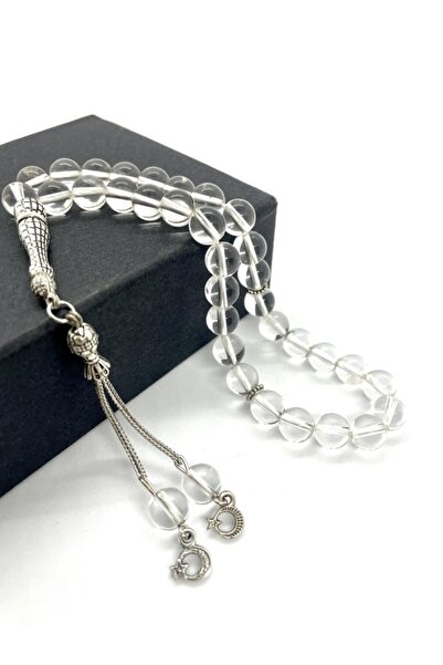 AgateStones Doğal Kristal Kuvars / Necef Taşı Tesbih