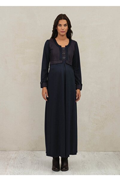 Genel Markalar Düğme Aksesuarlı Hamile Elbise