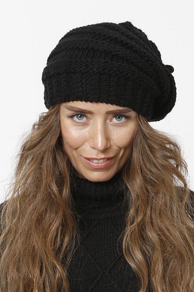 Vemod 82 Knitwear Knitted Beanie Neck Collar - Black
