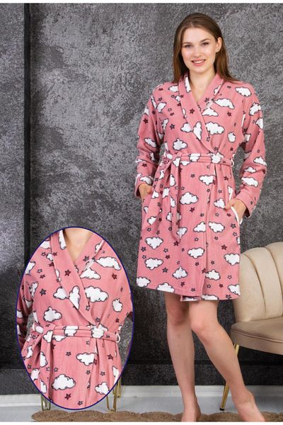GOOD NİGHT Cloud Patterned Dressing Gown