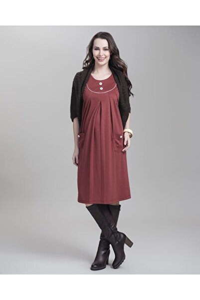 Even Fashion Hamile Giyim Beyaz Biyeli Kısa Hamile Elbise