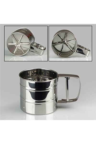 Genel Markalar Tetikli Basmalı Paslanmaz Metal Un Eleği