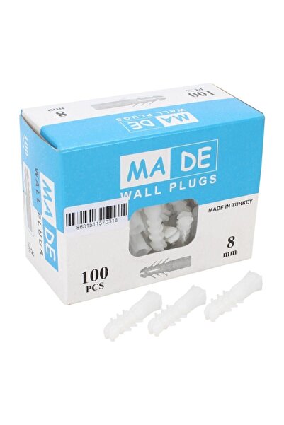 MADE Standart Kutulu Dübel 8 Mm 100 Adet - 1 Kutu