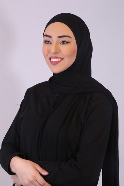 MUSLO Women's Black Combed Shawl