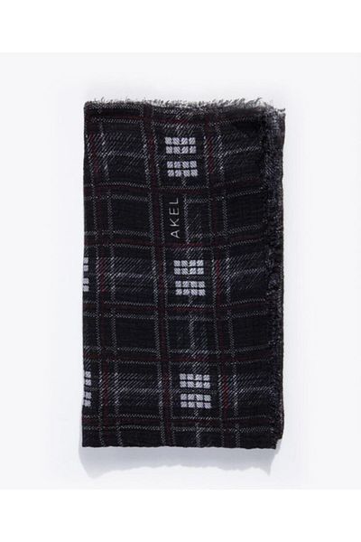 Artikel Black Square Shawl Patterned Sponge Shawl, Neck Collar, Scarf