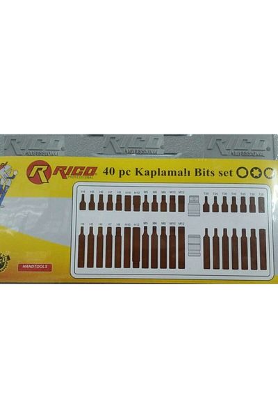 Rico 40 Piece Coated Power Bits Set Socket Set