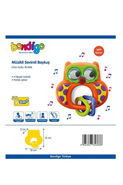 BONDİGO 3'lü Bebek Oyuncak Hediye Seti