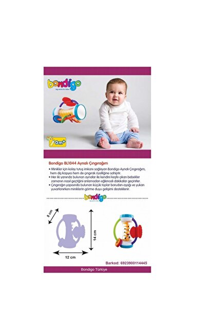 BONDİGO 3'lü Bebek Oyuncak Hediye Seti