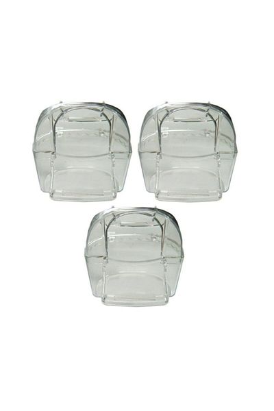 Ti-Sert Tisert Perch Luxury Transparent Acrylic Feeding Bowl (3 Pieces)