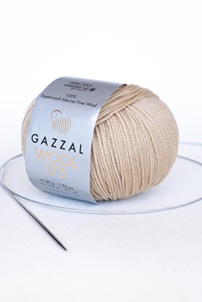 Gazzal صوف 175 سوبر واش 100% ميرينو صوف من الدرجة الأولى حبل حياكة يدوية 50 ج...