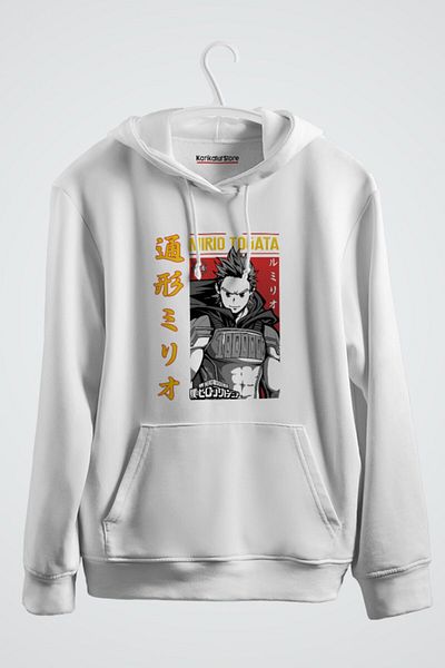 karikatürstore Mirio Togata My Hero Academia Anime Printed Hooded Sweatshirt